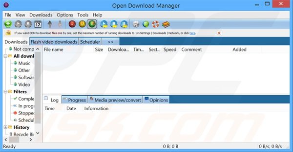 aplicación Open Download Manager