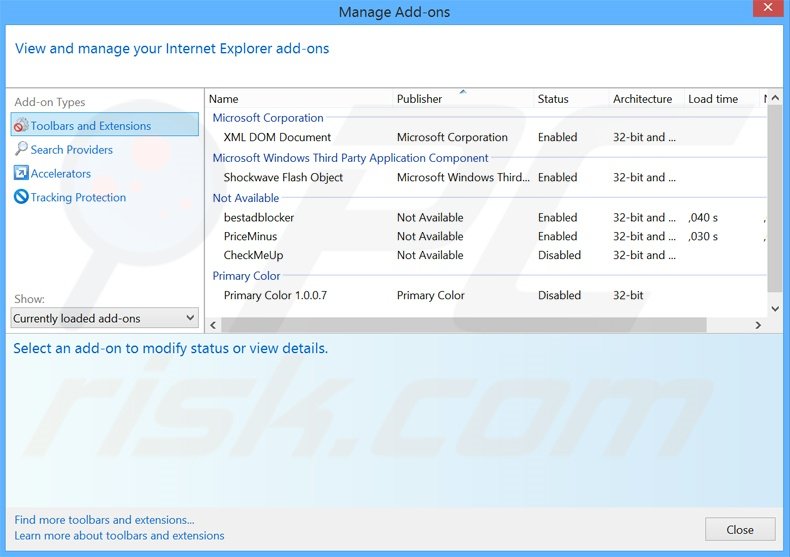 Eliminando los anuncios de AdBlockerPremium de Internet Explorer paso 2