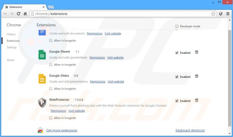 Eliminando los anuncios Deals Avenue de Google Chrome paso 2