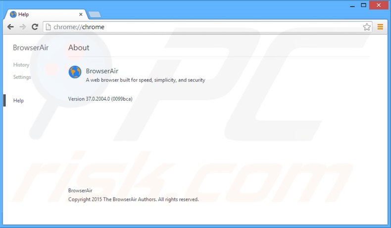 Navegador web basado en Chromium BrowserAir