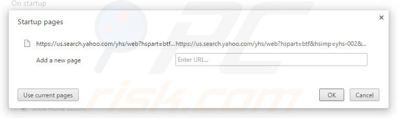 Eliminando ByteFence de la página de inicio de Google Chrome