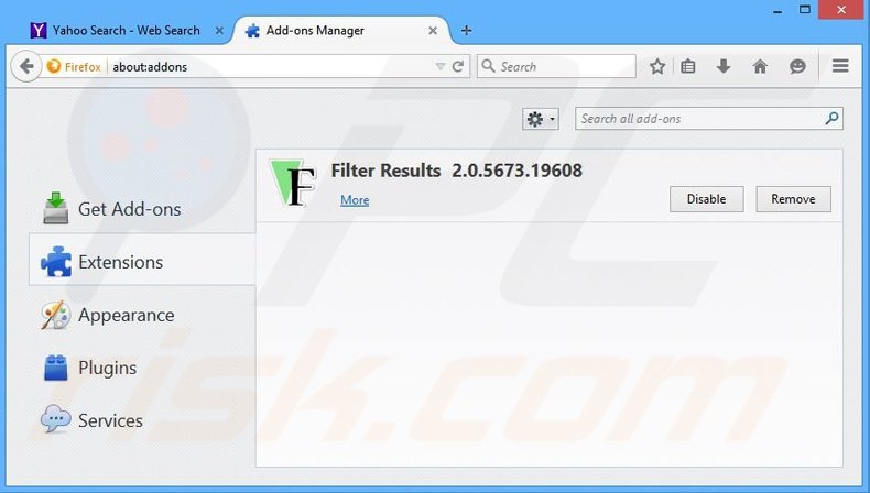 Eliminando ByteFence de las extensiones de Mozilla Firefox