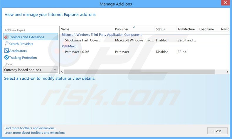 Eliminando los anuncios de Fresh Outlook de Internet Explorer paso 2