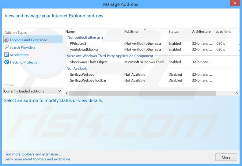 Eliminando los anuncios de Gravity Space de Internet Explorer paso 2