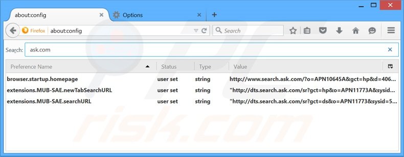 Eliminar MusicBox del motor de búsqueda por defecto de Mozilla Firefox