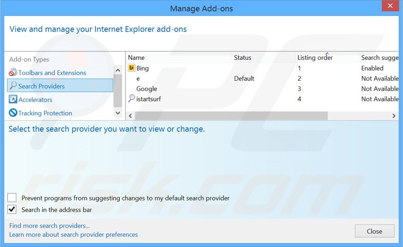 Eliminando safebrowsesearch.com del motor de búsqueda por defecto de Internet Explorer