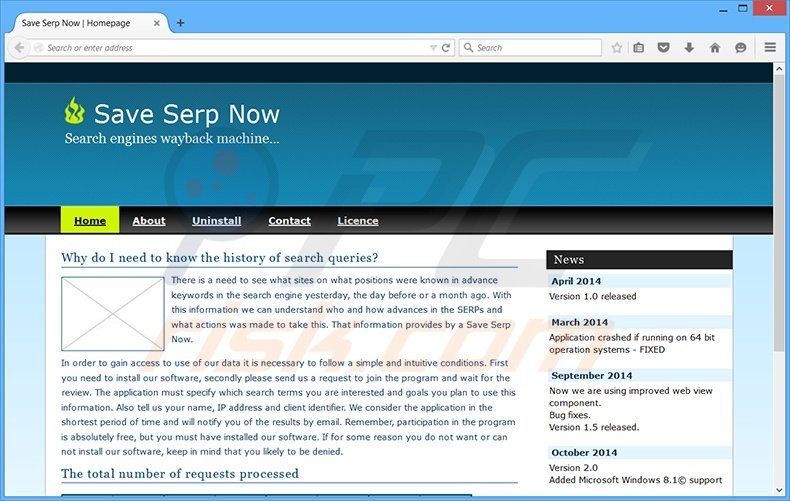 software publicitario Save Serp Now