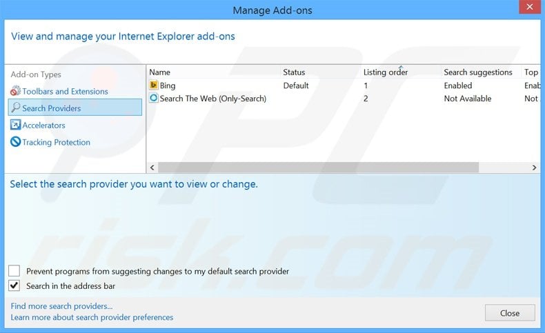 Eliminando mystart.dealwifi.com del motor de búsqueda por defecto de Internet Explorer