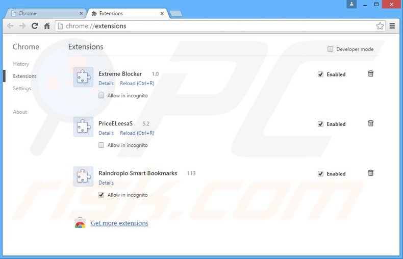 Eliminando los anuncios FirstOffer de Google Chrome paso 2