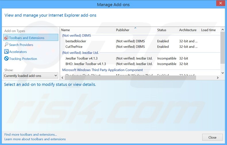 Eliminando los anuncios de FirstOffer de Internet Explorer paso 2