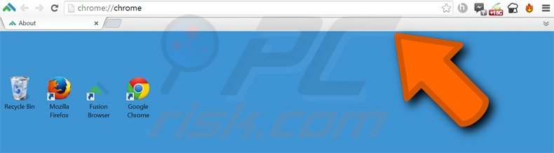 Barra de escritorio fraudulenta Fusion Browser