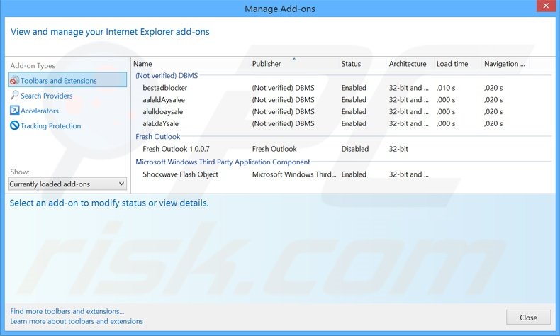 Eliminando los anuncios de RapidReader de Internet Explorer paso 2