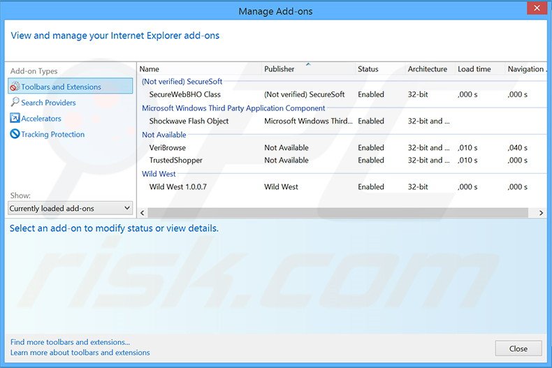 Eliminando los anuncios de CouponDropDown de Internet Explorer paso 2