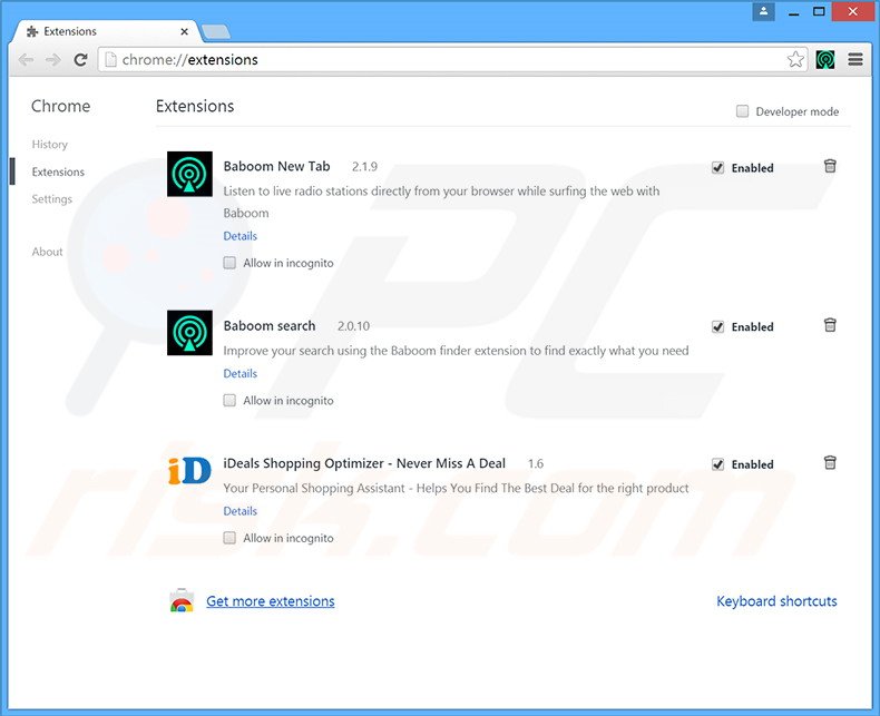 Eliminando los anuncios FunFeedr de Google Chrome paso 2