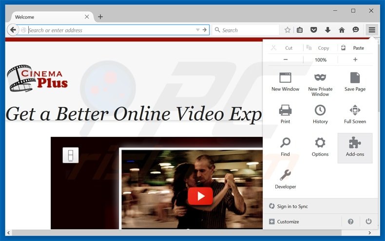 Eliminando gohd de Mozilla Firefox paso 1