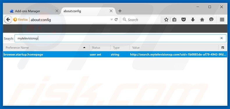 Eliminar search.mytelevisionxp.com del motor de búsqueda por defecto de Mozilla Firefox