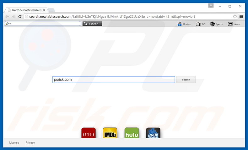 secuestrador de navegadores search.newtabtvsearch.com