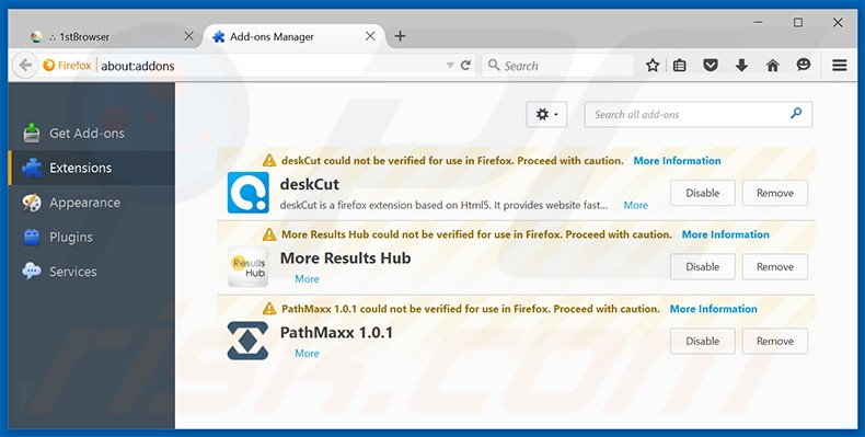 Eliminando kilo-search.com de las extensiones de Mozilla Firefox
