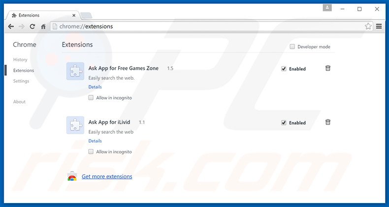 Eliminando los anuncios de Outrageous Deal de Google Chrome paso 2