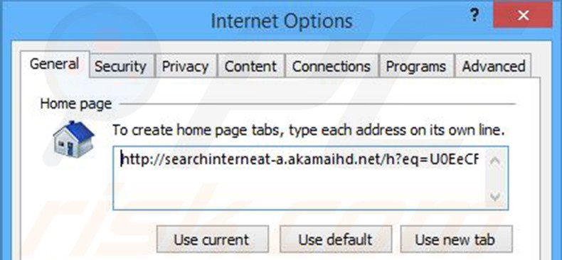 Eliminando Search Know de la página de inicio de Internet Explorer