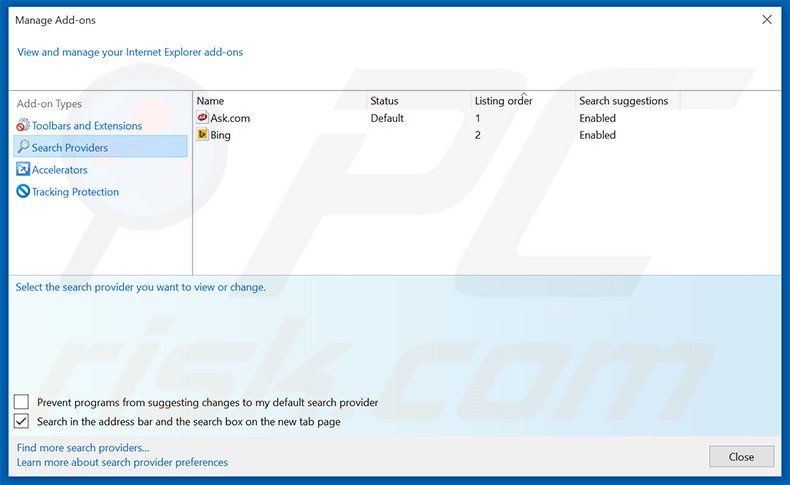 Eliminando home.searchpile.com del motor de búsqueda por defecto de Internet Explorer