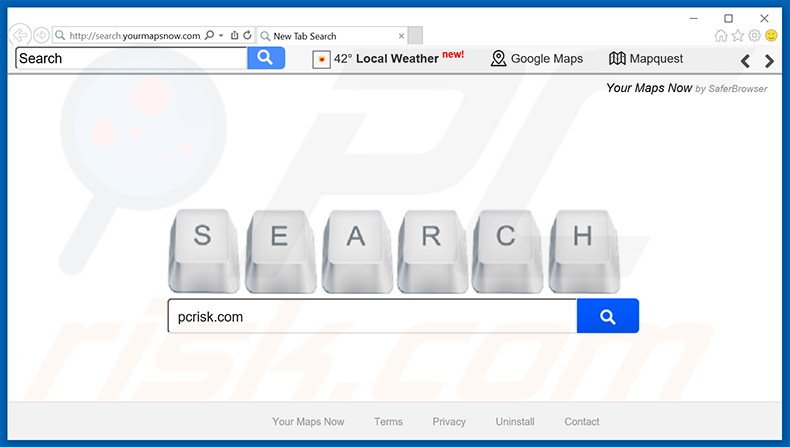 search.yourmapsnow.com secuestrador de navegadores