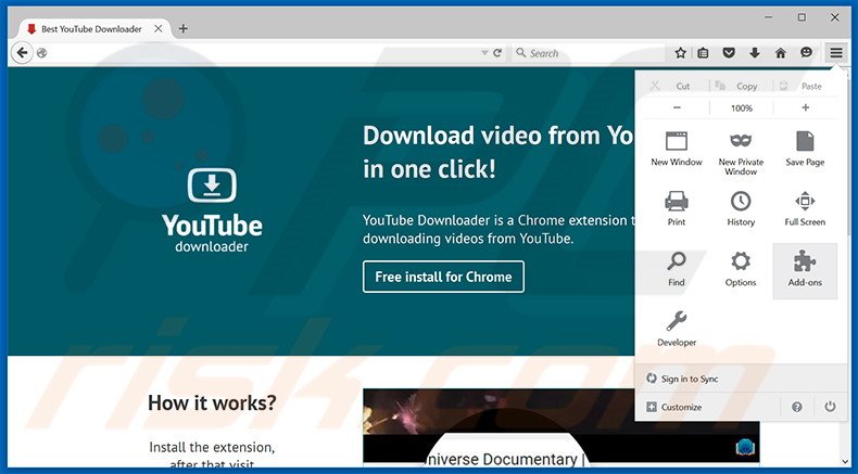 Eliminando los anuncios de Best YouTube Downloader de Mozilla Firefox paso 1
