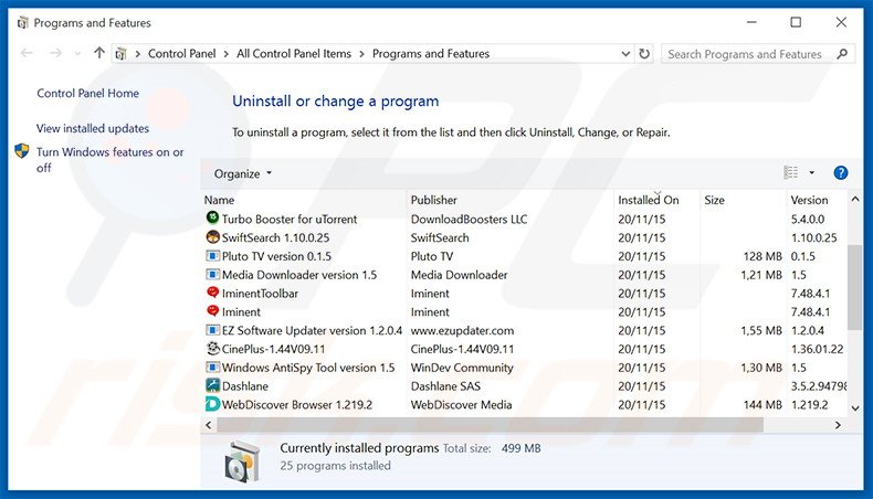 desinstalar Bronze Aid del Panel de control