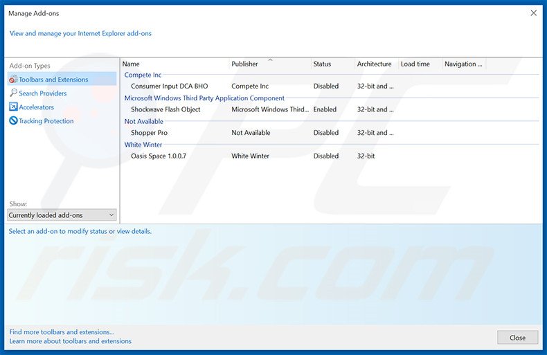 Eliminando los anuncios de mgid de Internet Explorer paso 2