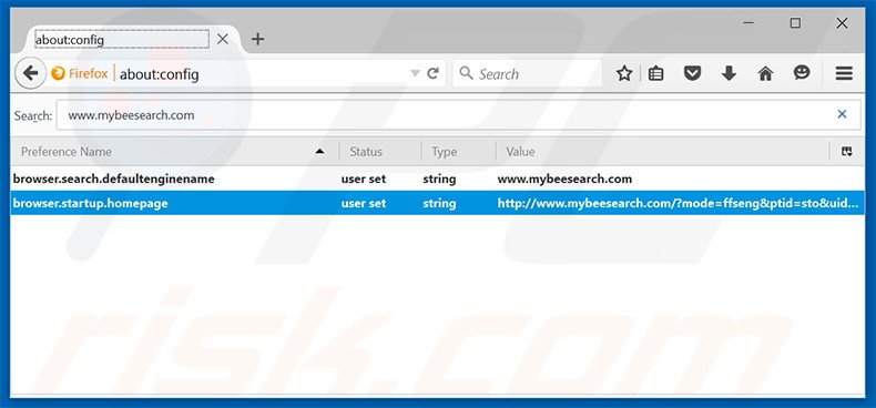 Eliminar mybeesearch.com del motor de búsqueda por defecto de Mozilla Firefox