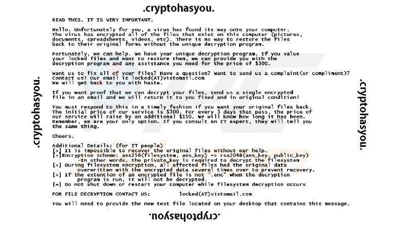 instrucciones desencriptación .Cryptohasyou
