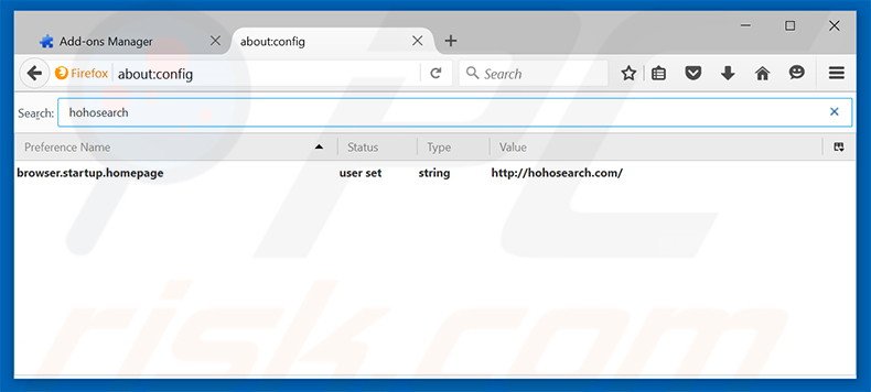 Eliminar hohosearch.com del motor de búsqueda por defecto de Mozilla Firefox