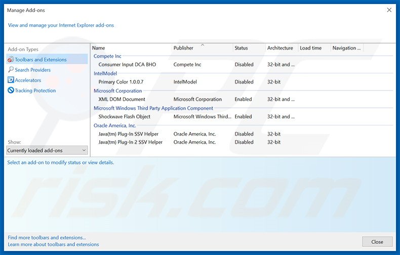 Eliminando los anuncios de Screen Maker de Internet Explorer paso 2