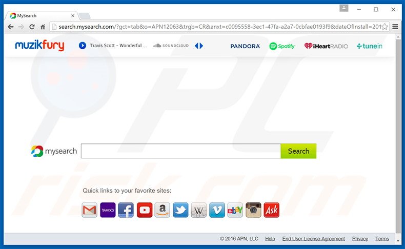 secuestrador de navegadores search.mysearch.com