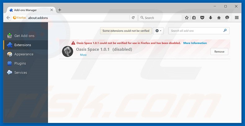 Eliminando blpsearch.com de las extensiones de Mozilla Firefox