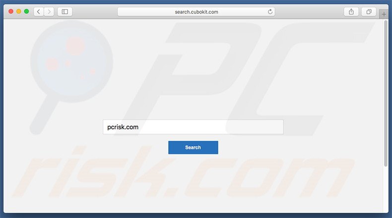 secuestrador de navegadores search.cubokit.com en un equipo Mac