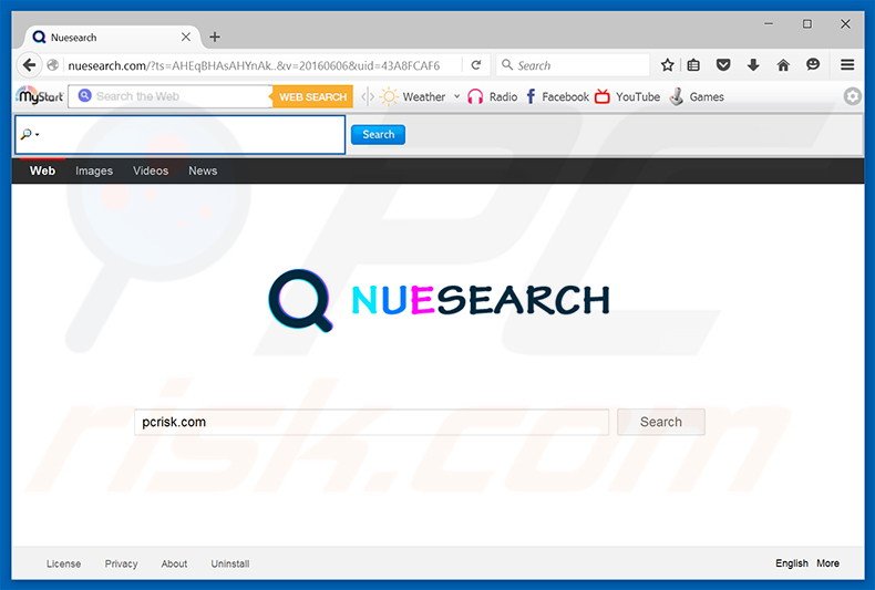 secuestrador de navegadores nuesearch.com