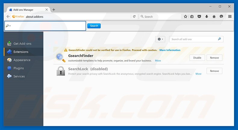 Eliminando trotux.com de las extensiones de Mozilla Firefox