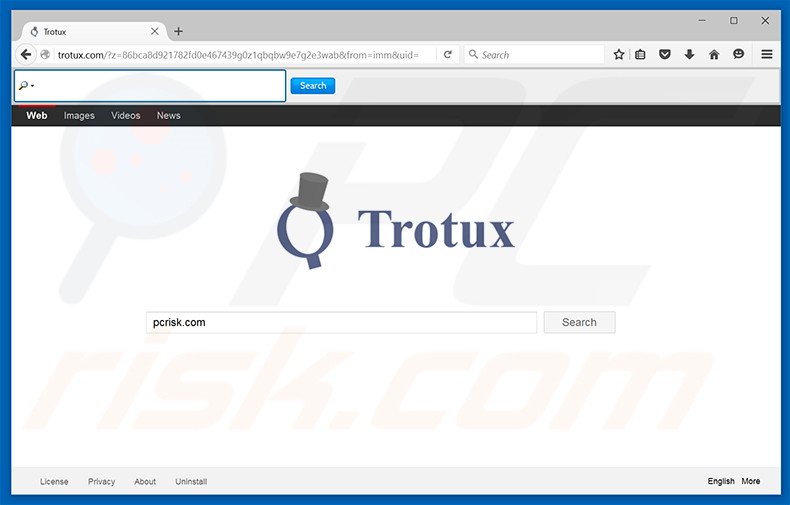 secuestrador de navegadores trotux.com