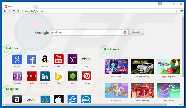 secuestrador de navegadores 9o0gle.com