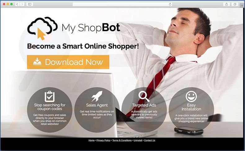 software publicitario MyShopBot