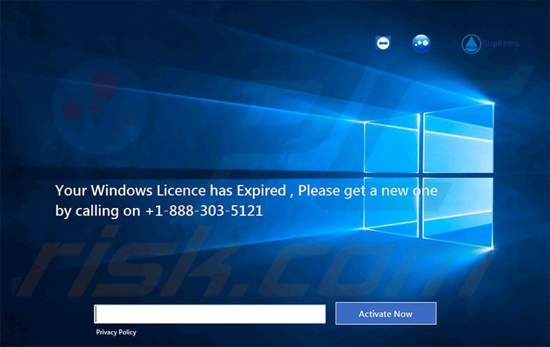 Your Windows Licence has Expired adware