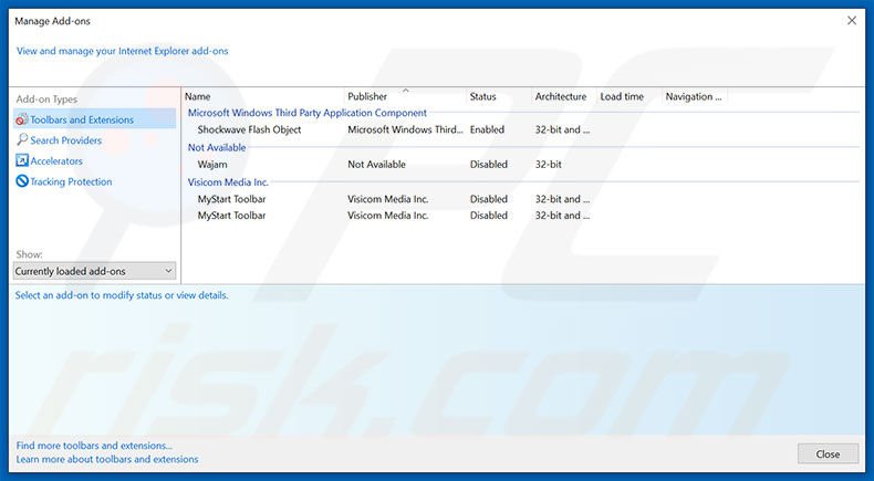 Eliminando los anuncios de AdsKeeper de Internet Explorer paso 2