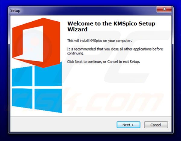 Crack malicioso KMSPico que distribuye el virus encriptador Domino