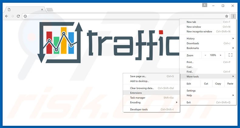 Eliminando los anuncios de Traffic Exchange de Google Chrome paso 1