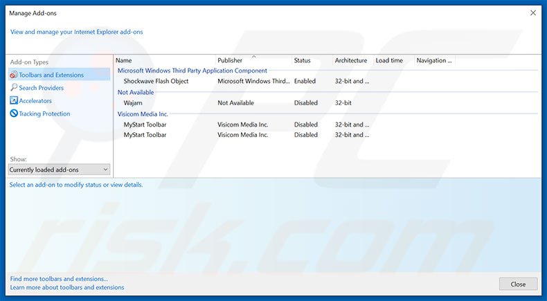 Eliminando los anuncios de Traffic Exchange de Internet Explorer paso 2