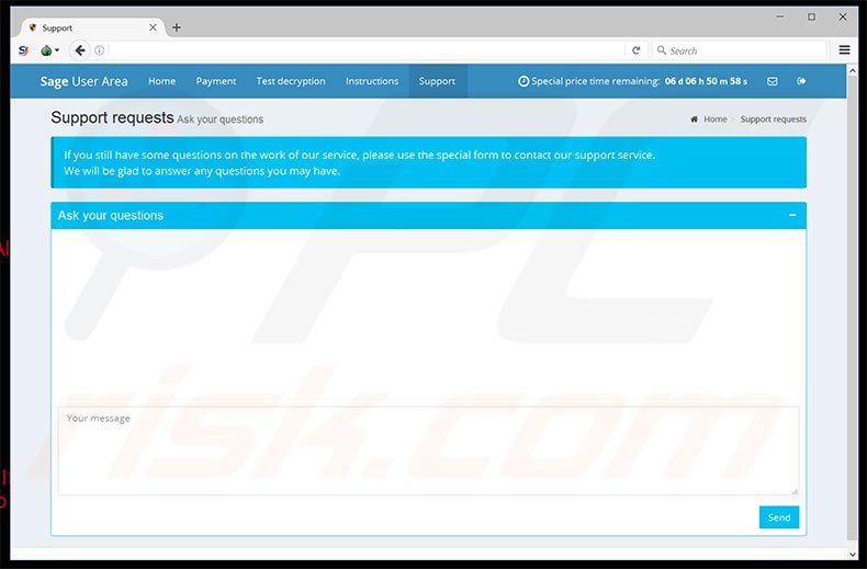 sitio web de Sage (soporte)