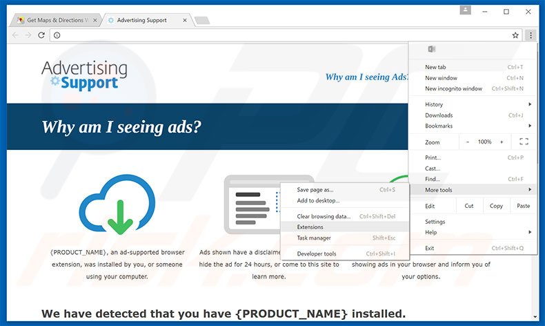 Eliminando los anuncios {PRODUCT_NAME} de Google Chrome paso 1