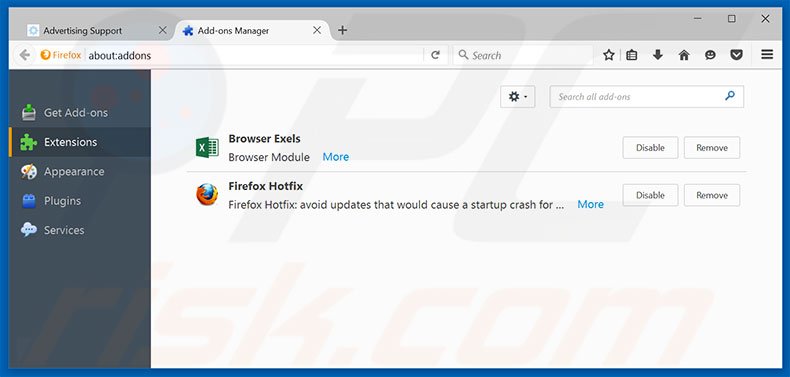 Eliminando los anuncios {PRODUCT_NAME} de Mozilla Firefox paso 2