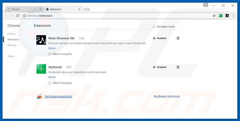 Eliminando las extensiones relacionadas con search.queryrouter.com de Google Chrome